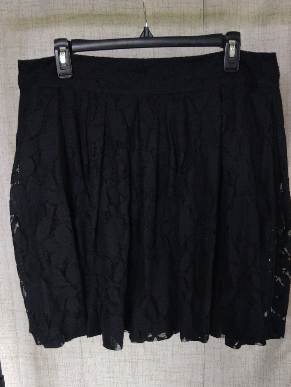 Loft Black Lace Skirt Size 12